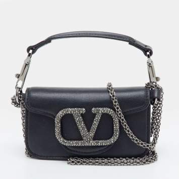 Loco Small Black Leather Chain