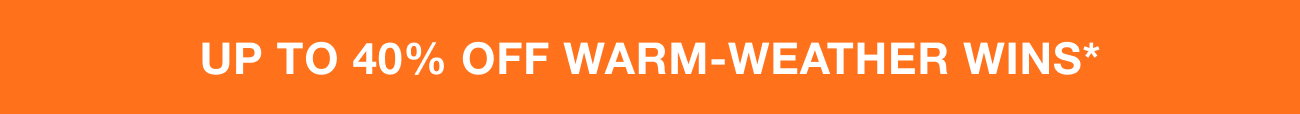 Up to 40% off dresses, tops, and more*