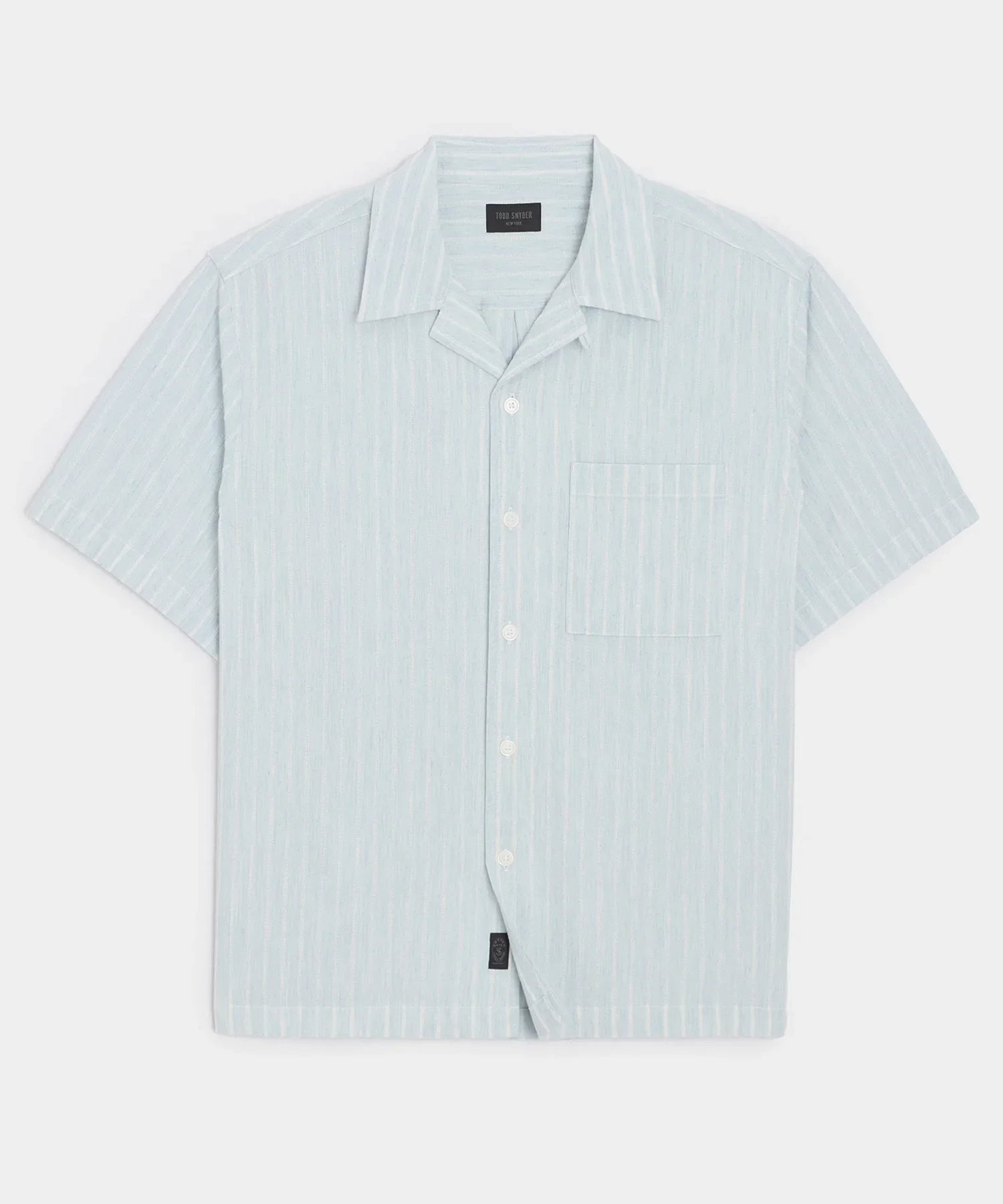 Image of Jacquard Indigo Capri Shirt