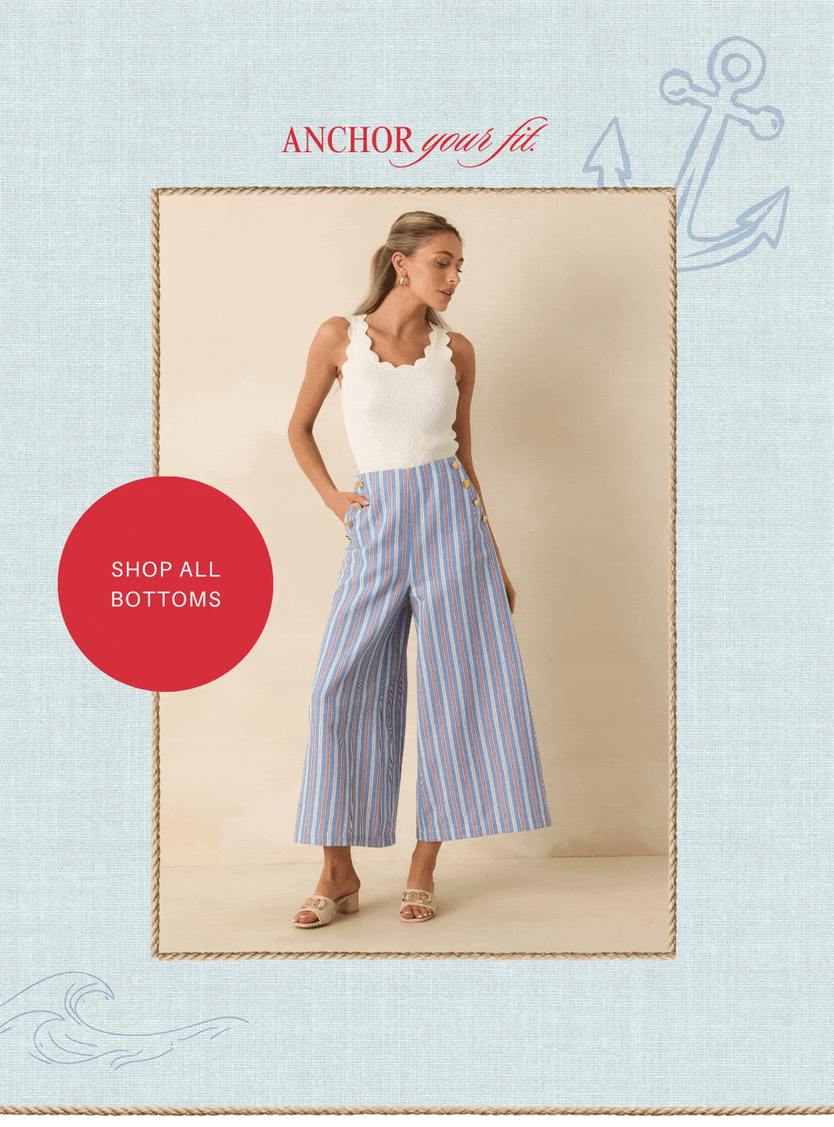 Anchor your fit. Shop All Bottoms.