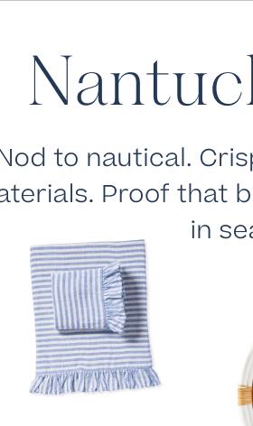 Nantucket Stripe Linen Sheet Set