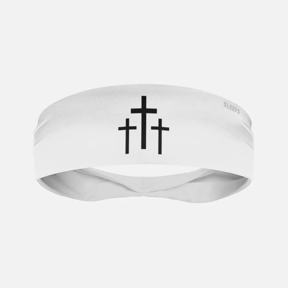 Image of Three Crosses White Kids Headband