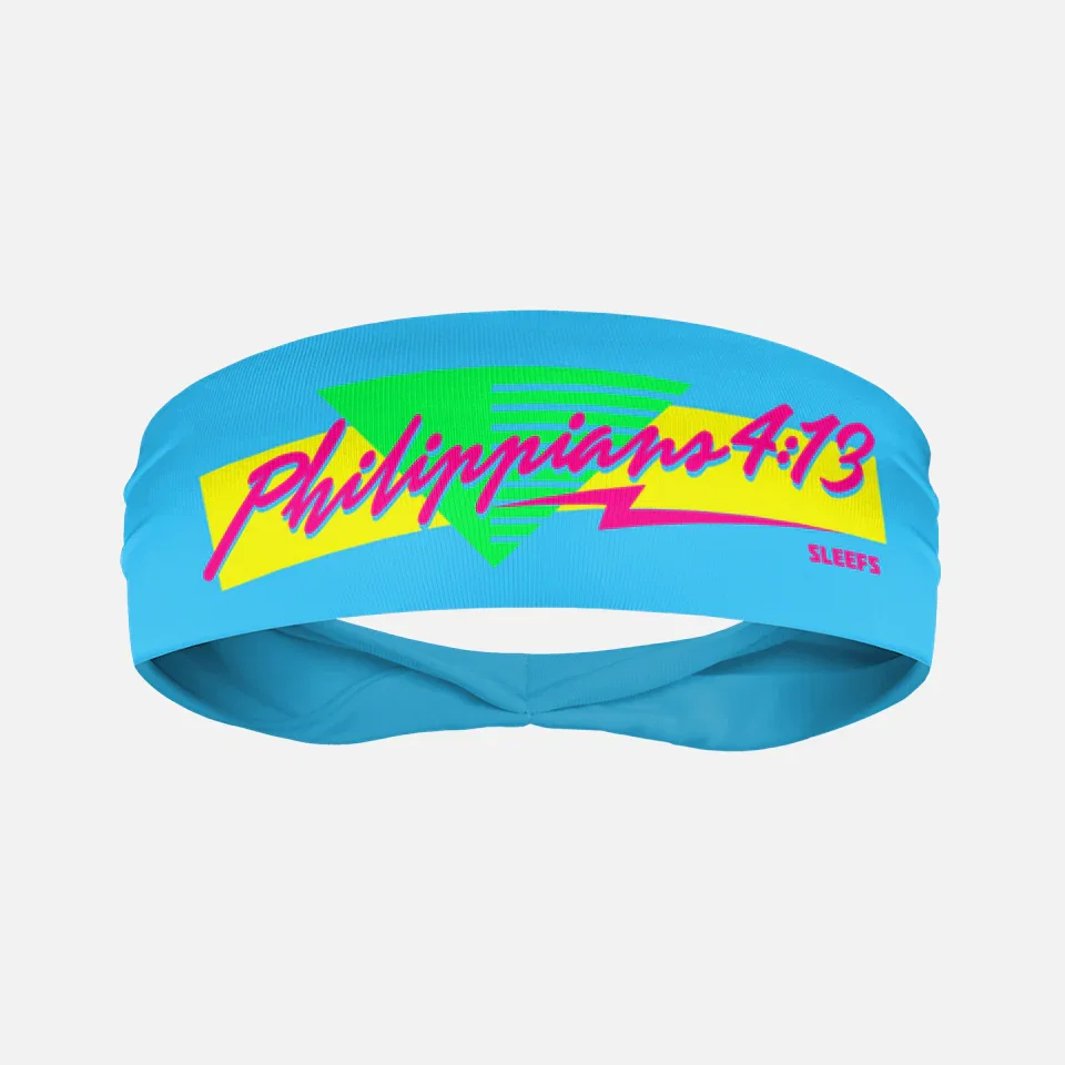 Image of Philippians 4:13 Miami Blue Kids Headband