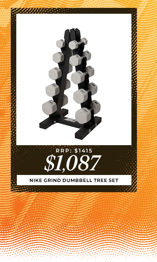 Nike Strength Grind Dumbbell Tree Set - $1087 (RRP: $1415)
