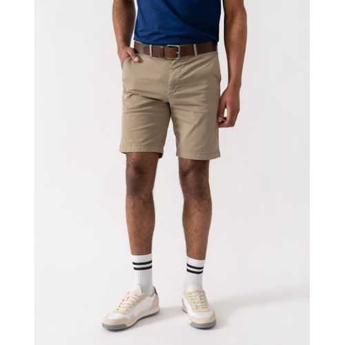 BOSS Orange Mens Slim Fit Chino Shorts in Stretch Cotton Twill - Light/Pastel Brown 239