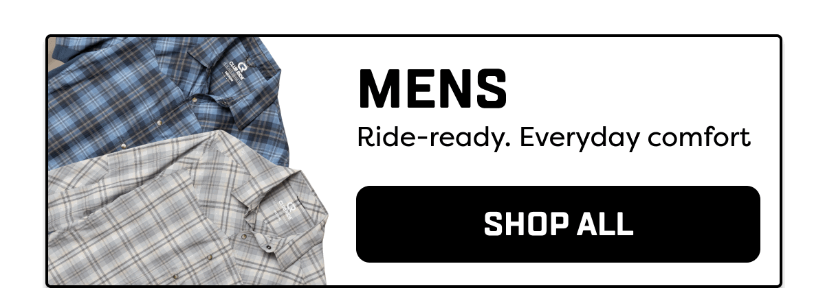 Ride-ready. Everyday comfort