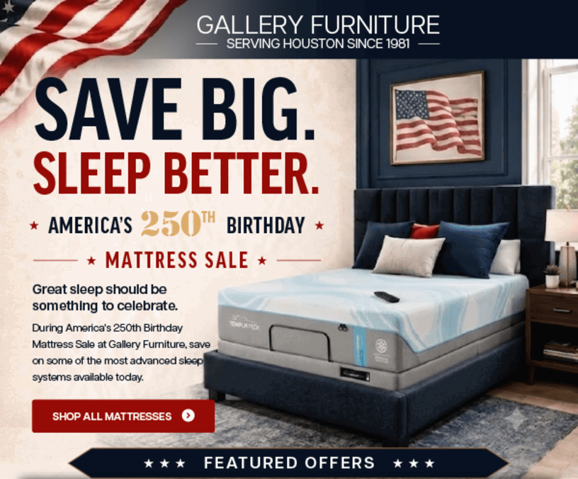 Shop America's 250th Birthday Sale