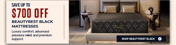 Save Up to $700 OFF Beautyrest Black Mattresses