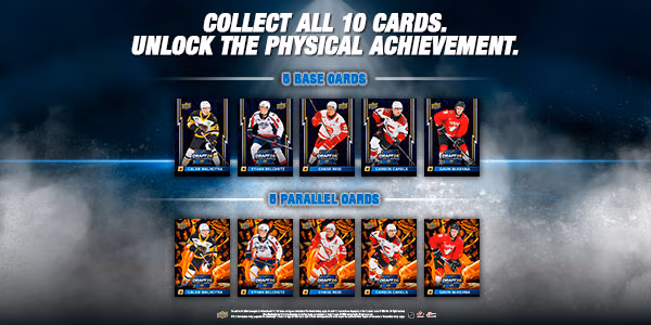 Upper Deck: Collect all 10 cards, unlock the physical achievement!