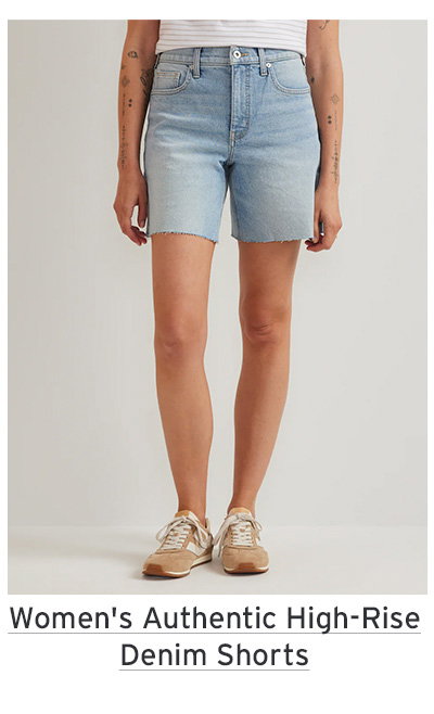 Women's Authentic High-Rise Denim Shorts - Classic Fit