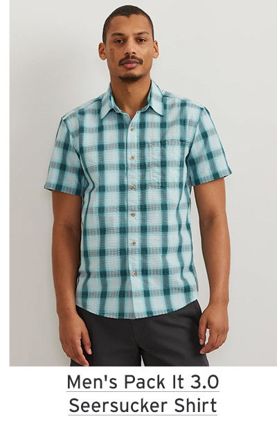 Men's Short-Sleeve Pack It 3.0 Seersucker Shirt