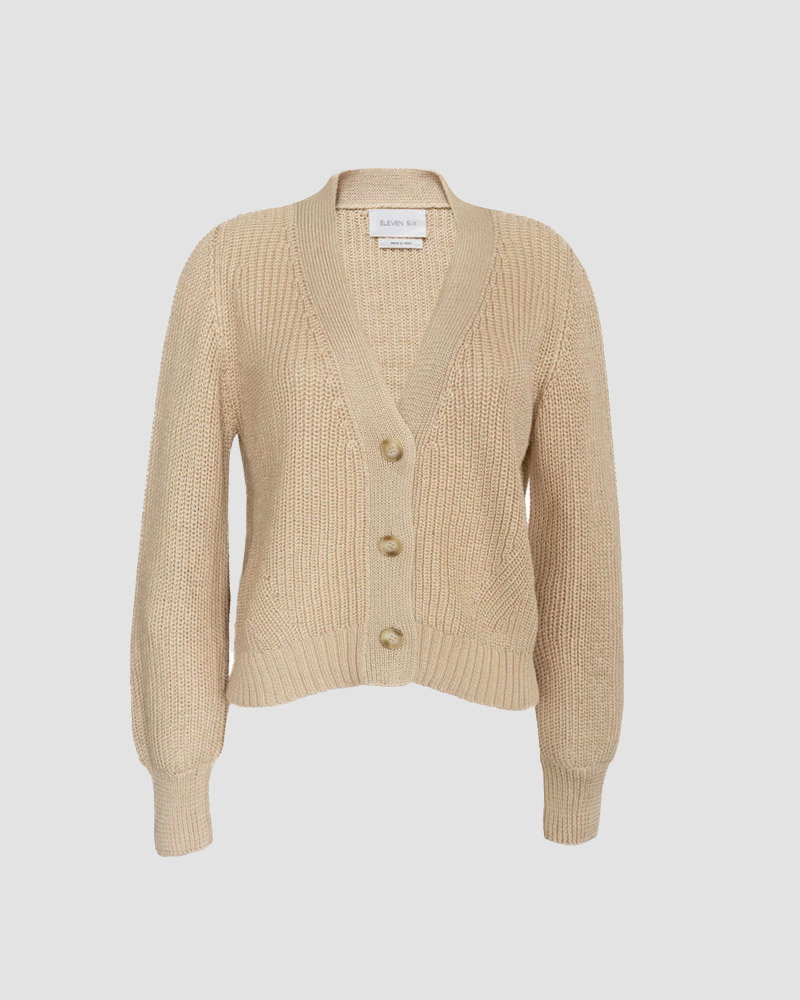 sand cardigan