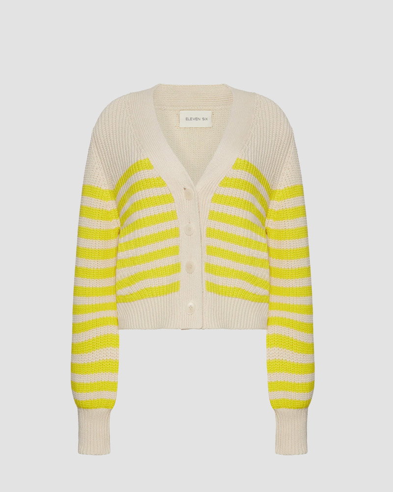 limone stripe cardigan