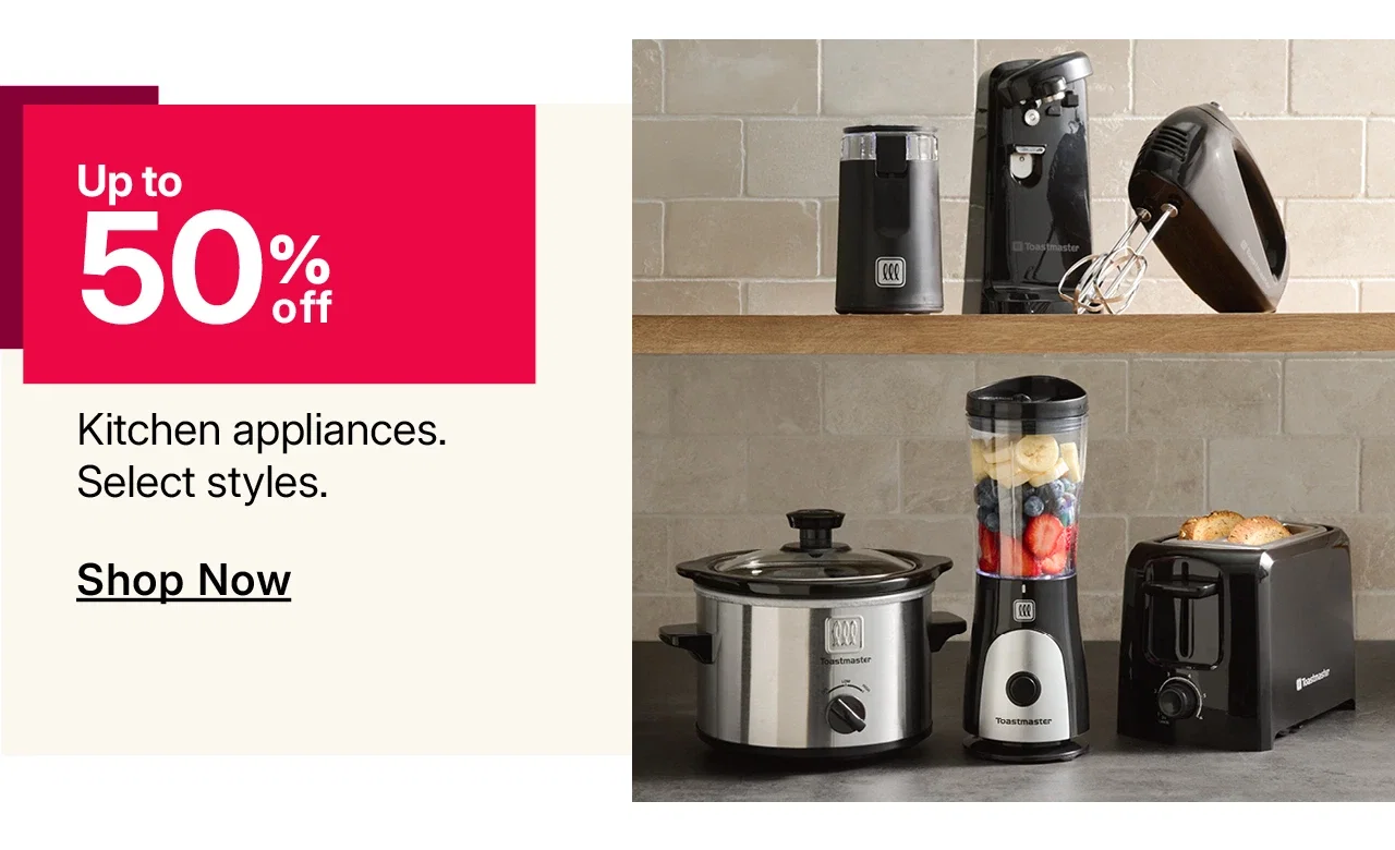 up to 50% off kitchen appliances