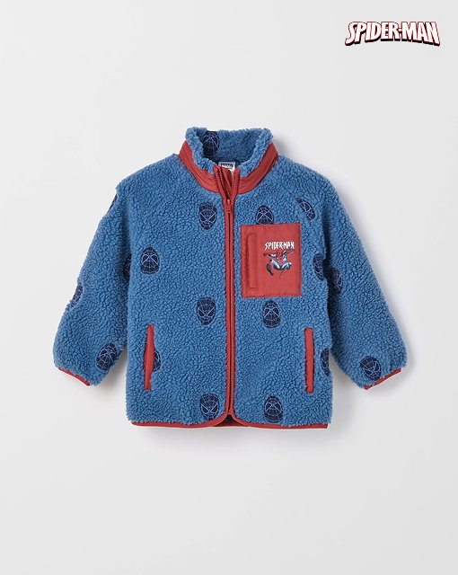 Boys 2-8 Marvel Spider-Man sherpa fleece jacket