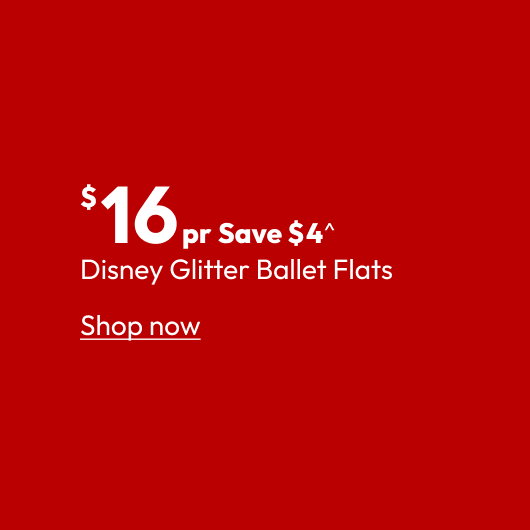 Disney Glitter Ballet Flats