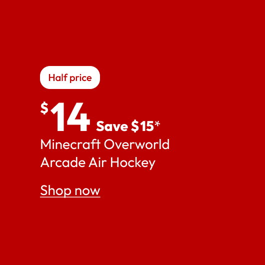 Minecraft Overworld Arcade Air Hockey