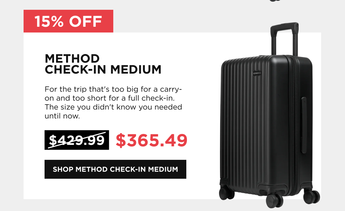 Method Check-In Medium  [SHOP Method Check-In Medium]