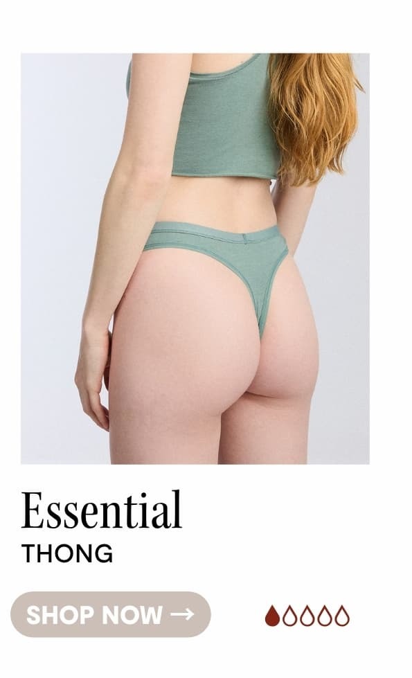 SHOP ESSENTIAL THONG IN EUCALYPTUS