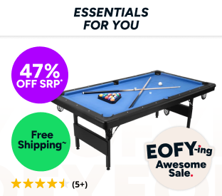 7ft Portable Folding Billiard Pool Table (Tournament Blue) Product Image