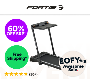 Fortis 440mm Foldable 4-in-1 Incline Treadmill Product Image