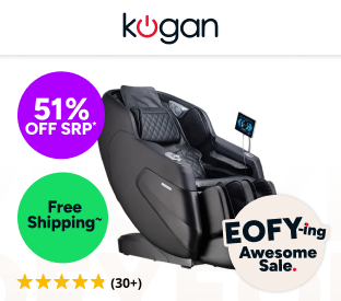 Kogan DeepSpinal Pro 4D Zero-Gravity SL-Track Massage Recliner Chair (Charcoal) Product Image