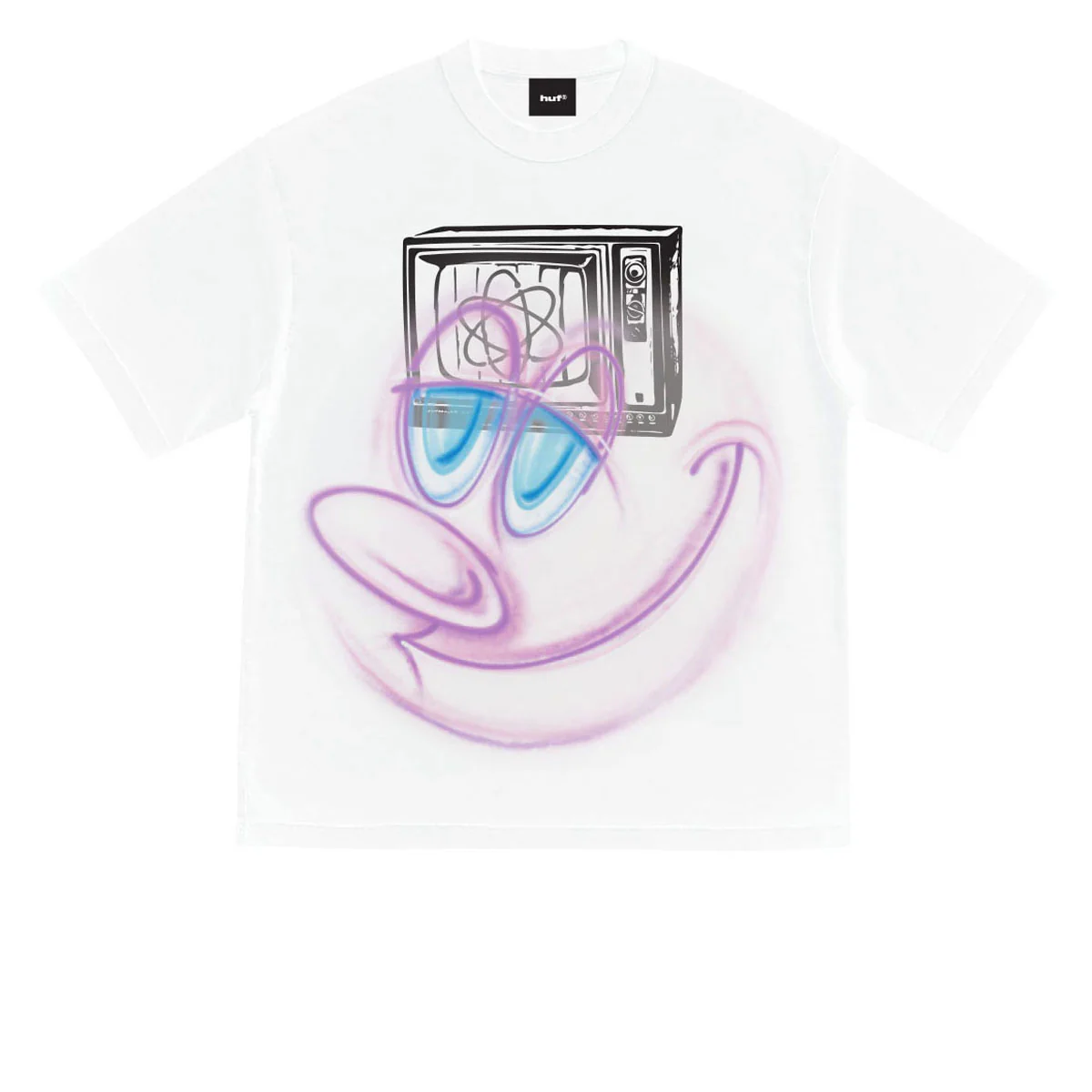 Image of HUF x Kenny Scharf Television Childhood T-Shirt - White