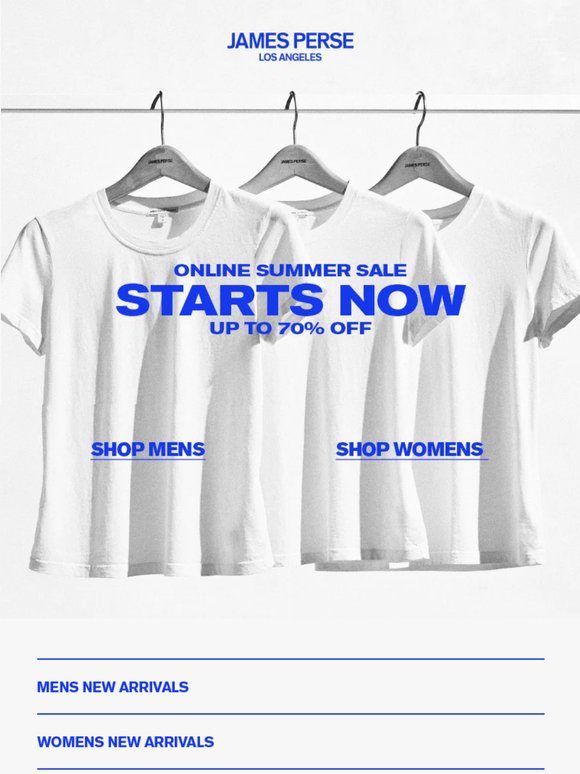 Starts Now - Online Summer Sale