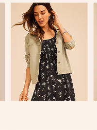 Model wearing maurices clothing.