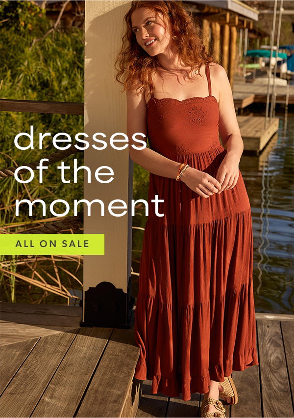 Dresses of the moment. All on sale.