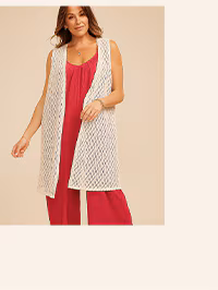 Model wearing maurices clothing.