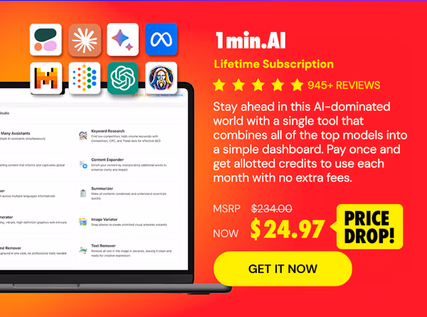 1minAI: Lifetime Subscription
