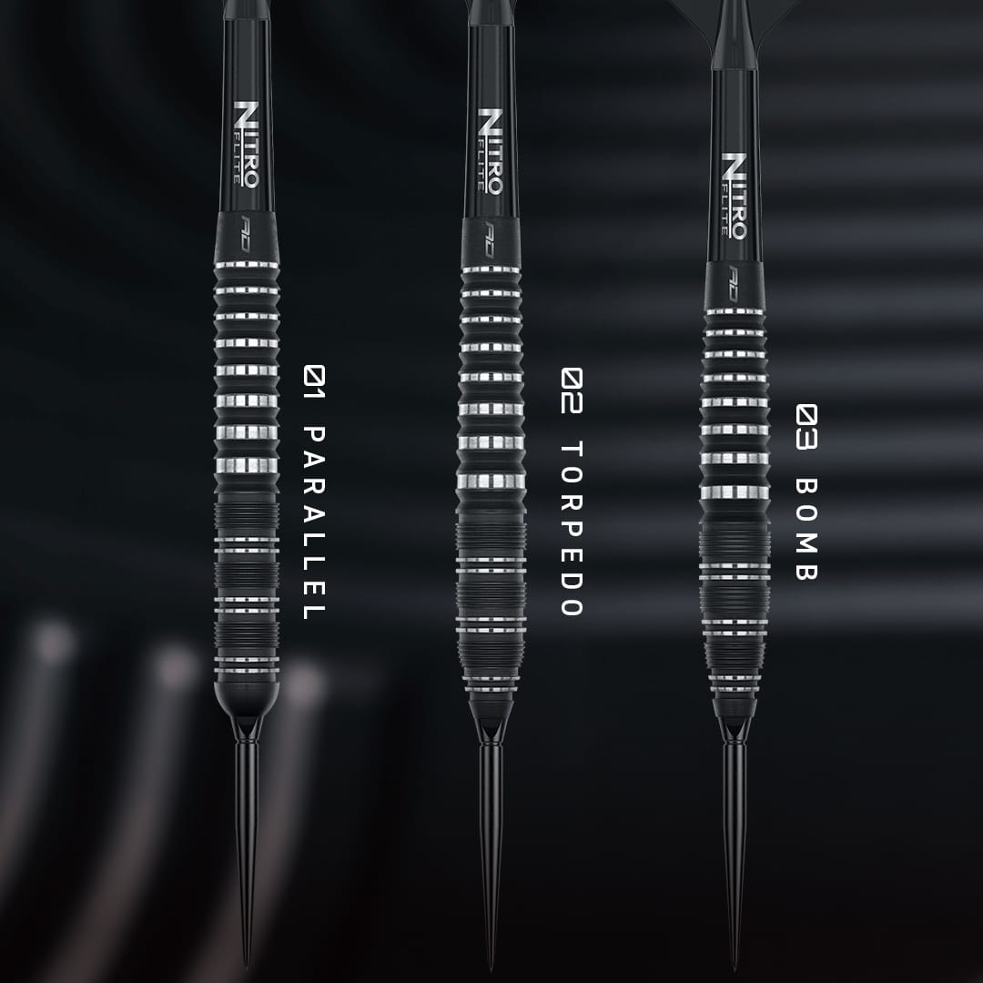 Red Dragon Sable barrel profiles: 01 Parallel, 02 Torpedo, 03 Bomb