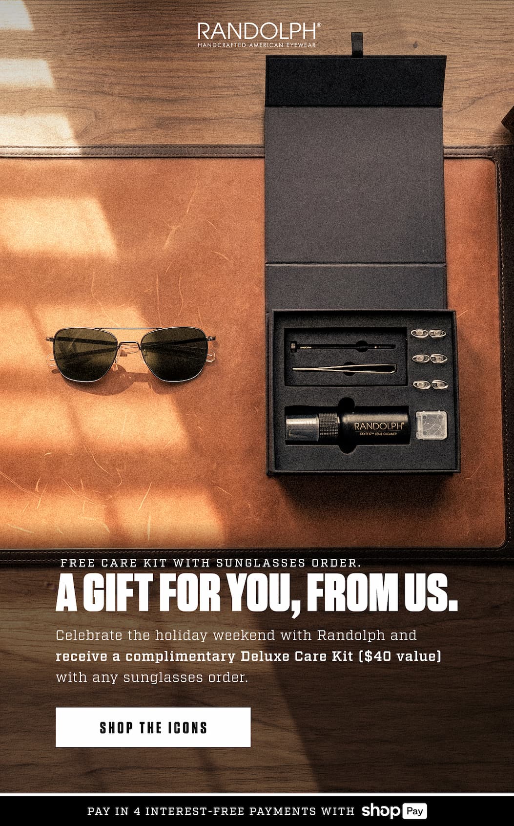Free Care Kit With Sunglasses Order. / A Gift For You, From Us. 