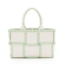 Calfskin Stitched Arco Tote Small