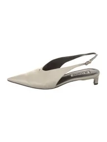 Leather Slingback Pumps