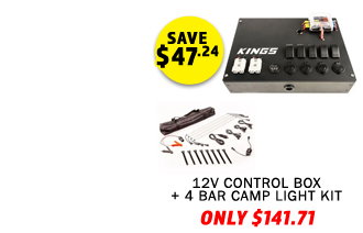 12V Control Box + Illuminator 4 Bar Camp Light Kit