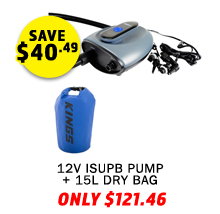 Plus 12V iSUP Pump + 15L Waterproof Dry Bag