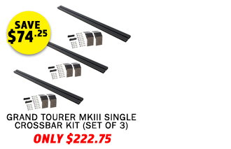 Grand Tourer MKIII Single Crossbar Kit (Set of 3)