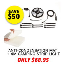 Anti-Condensation Mat + 4-Metre 12v LED Camping Strip Light