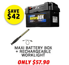 Maxi Battery Box + Rechargeable Lithium LED Worklight