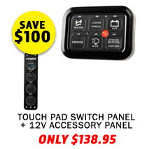 Touch Pad Switch Panel + 12V Accessory Panel