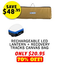Rechargeable LED Lantern + Recovery Tracks Canvas Bag