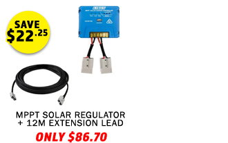 MPPT Solar Regulator + 12m Extension Lead