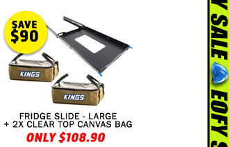 Fridge Slide - Large + 2XClear Top Canvas Bag