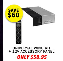 Universal Wing Kit + 12V Accessory Panel