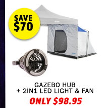 Gazebo Hub + 2in1 LED Light & Fan