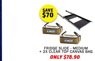 Fridge Slide - Medium + 2XClear Top Canvas Bag 