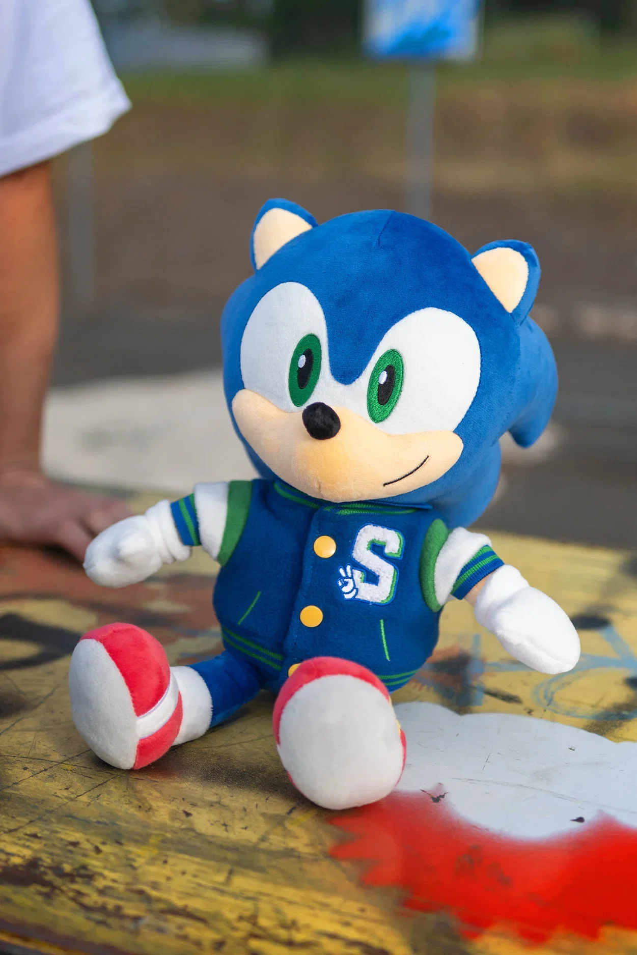 Image of Sonic the Hedgehog: 35th Anniversary Varsity Jacket Buddy Plush