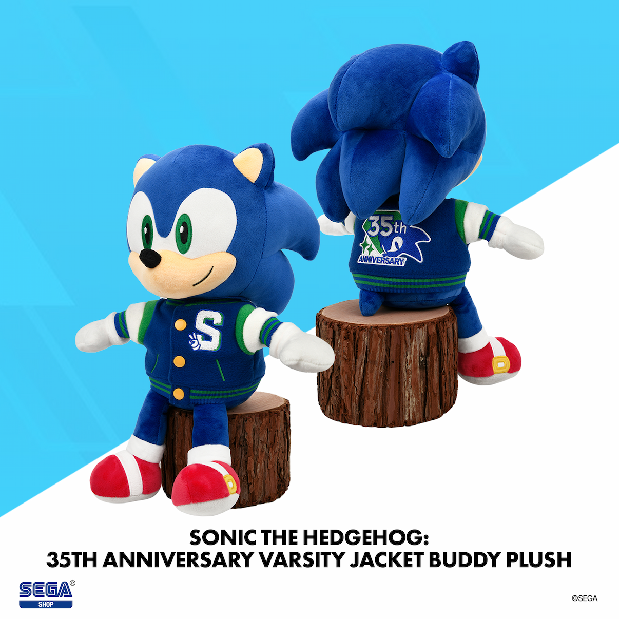 Sonic the Hedgehog: 35th Anniversary Varsity Jacket Buddy Plush
